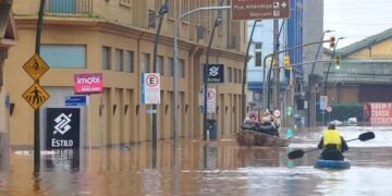 Guaíba volta a subir e chega em 5,3m em Porto Alegre