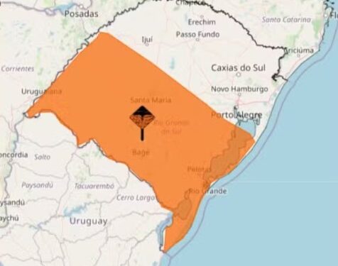 Inmet diz que Rio Grande do Sul tem previsão de temporais entre quarta e quinta-feira