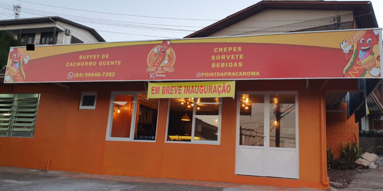 Neste Sábado: Inauguração do Point da Praça Roma, Novo Espaço de Lanche em Nova Roma do Sul