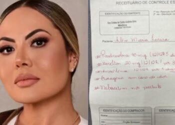 Falsa biomédica usou carimbo de médica em receita para influencer