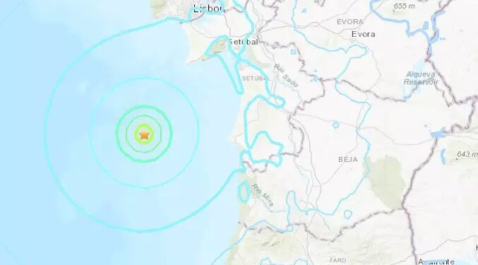 Terremoto atinge Portugal