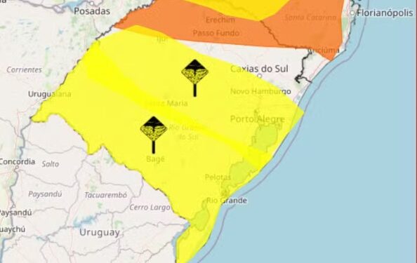 Após registrar máxima de 35,5ºC, frente fria avança sobre o RS, com chance de tempestades nesta quinta-feira