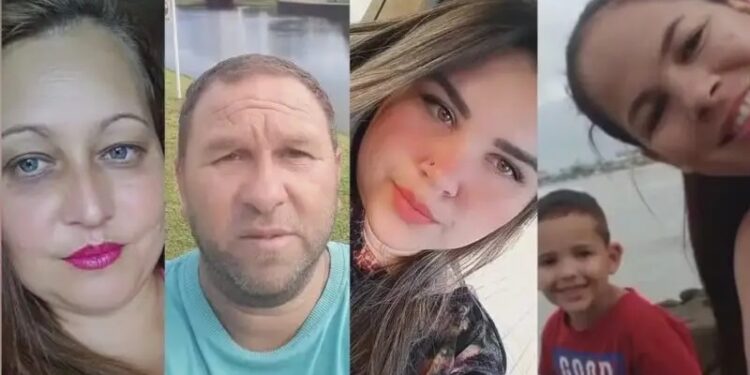 Cinco membros de uma mesma família morrem em grave acidente em Santa Catarina