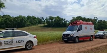 Mulher é encontrada morta em lavoura, Brigada Militar foi acionada para atender a ocorrência