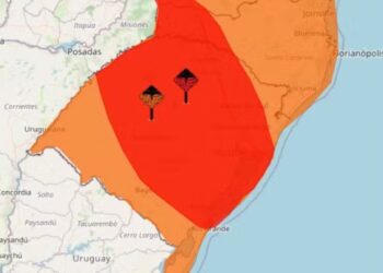 Ciclone extratropical se aproxima do RS nesta quinta-feira com ventos de até 100 km/h, temporais e risco de granizo