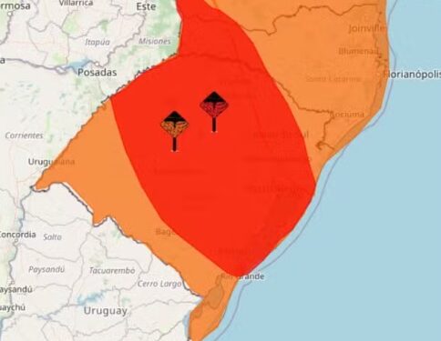 Ciclone extratropical se aproxima do RS nesta quinta-feira com ventos de até 100 km/h, temporais e risco de granizo