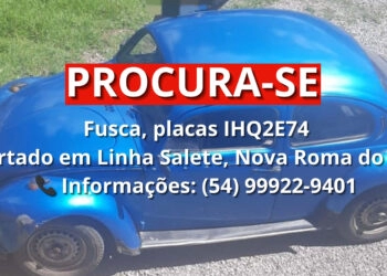 Fusca é Roubado de Residência Enquanto Proprietário Participava de Festa na Comunidade da Salete, Interior de Nova Roma do Sul