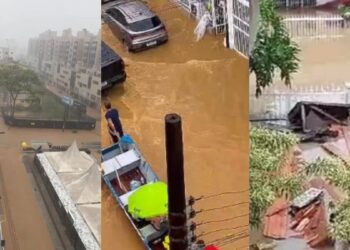 Em dois dias de chuva, SC tem 13 cidades em emergência, uma morte e mais de 1 mil desabrigados