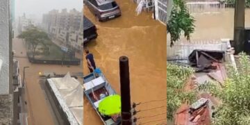 Em dois dias de chuva, SC tem 13 cidades em emergência, uma morte e mais de 1 mil desabrigados
