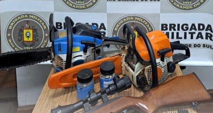Homem é Preso por Caça Ilegal e Posse de Arma em Operação da Patram em Nova Roma do Sul