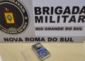 Brigada Militar apreende droga com homem na área central de Nova Roma do Sul