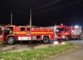 Incêndio destrói casa e atinge igreja em Vacaria durante a noite