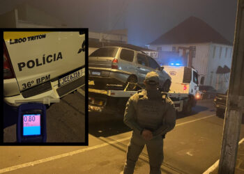 Homem Ă© Preso por Dirigir Embriagado no Centro de Nova Roma do Sul