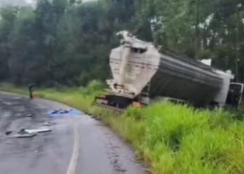 Identificado caminhoneiro que perdeu a vida em grave acidente em Taquari