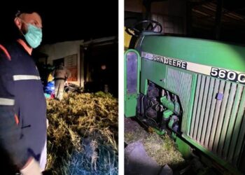 Agricultor de 65 anos morre enquanto operava trator, em Encruzilhada do Sul