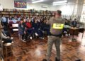 Brigada Militar promove palestra sobre segurança no trânsito para alunos em Nova Roma do Sul