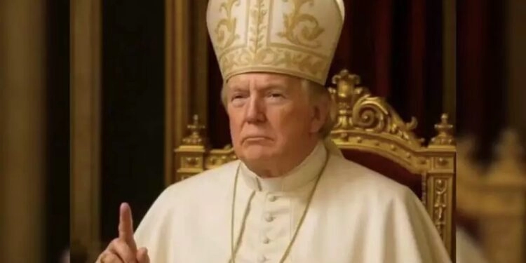 Representantes da Igreja Católica criticam imagem de Trump vestido de papa: “Não zombe de nós”