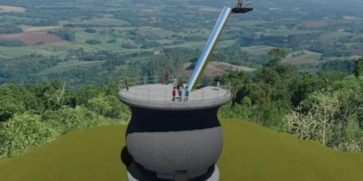 Cuia gigante com mirante será novo cartão-postal de Venâncio Aires