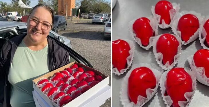 ‘Morango do amor’ é febre em feira na capital nacional do doce: ‘não estamos dando conta’, diz doceira