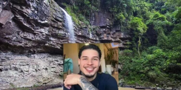Jovem morre ao cair da Cascata dos Italianos enquanto tentava tirar selfie