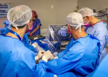 Médicos operam coração de feto com 29 semanas dentro da barriga da mãe em hospital do RS