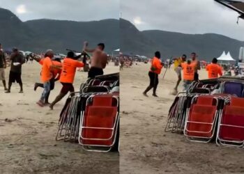 Argentino é agredido com vassoura após discussão por preço em barraca en Balneário Camboriú