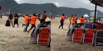 Argentino é agredido com vassoura após discussão por preço em barraca en Balneário Camboriú