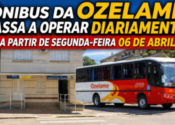 Ônibus da Ozelame passa a operar diariamente em Nova Roma do Sul a partir de segunda-feira 06 de abril